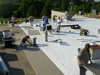 Rappahannock Roofing Company roof crew in action
