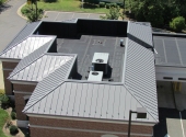 commercial metal and rubber roof